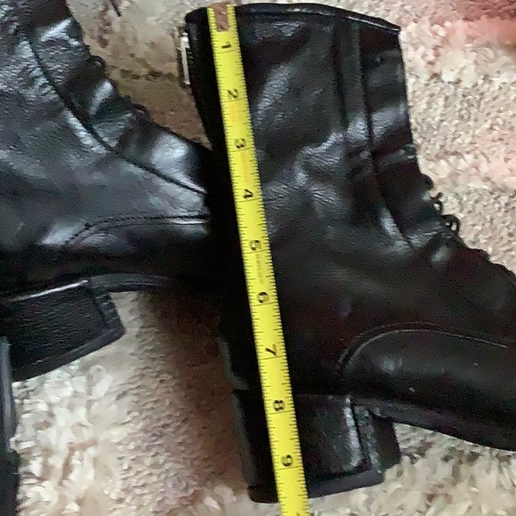 AS98 EUC ODIE COMBAT BOOT soft black leather lace up boots size 6/36 with box - Picture 9 of 13